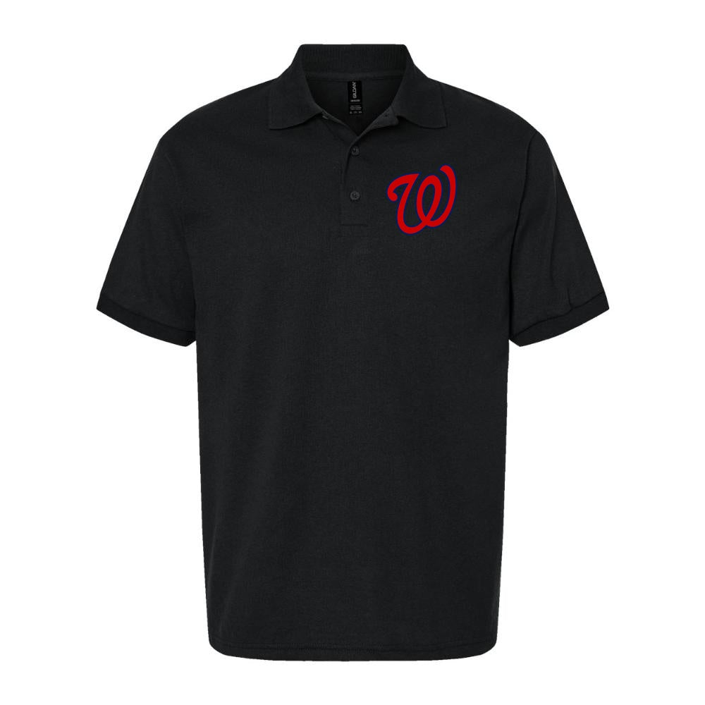 Men's Washington Nationals Dry Blend Polo - Black