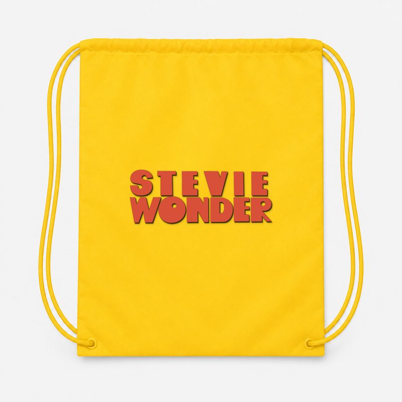 Stevie Wonder Drawstring Bag - Yellow