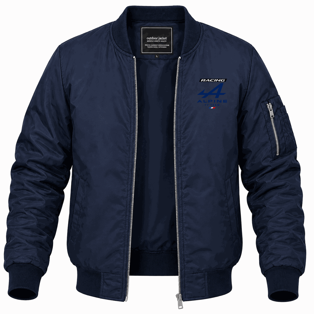 Men's Alpine F1 Team Lightweight Bomber Jacket - Navy