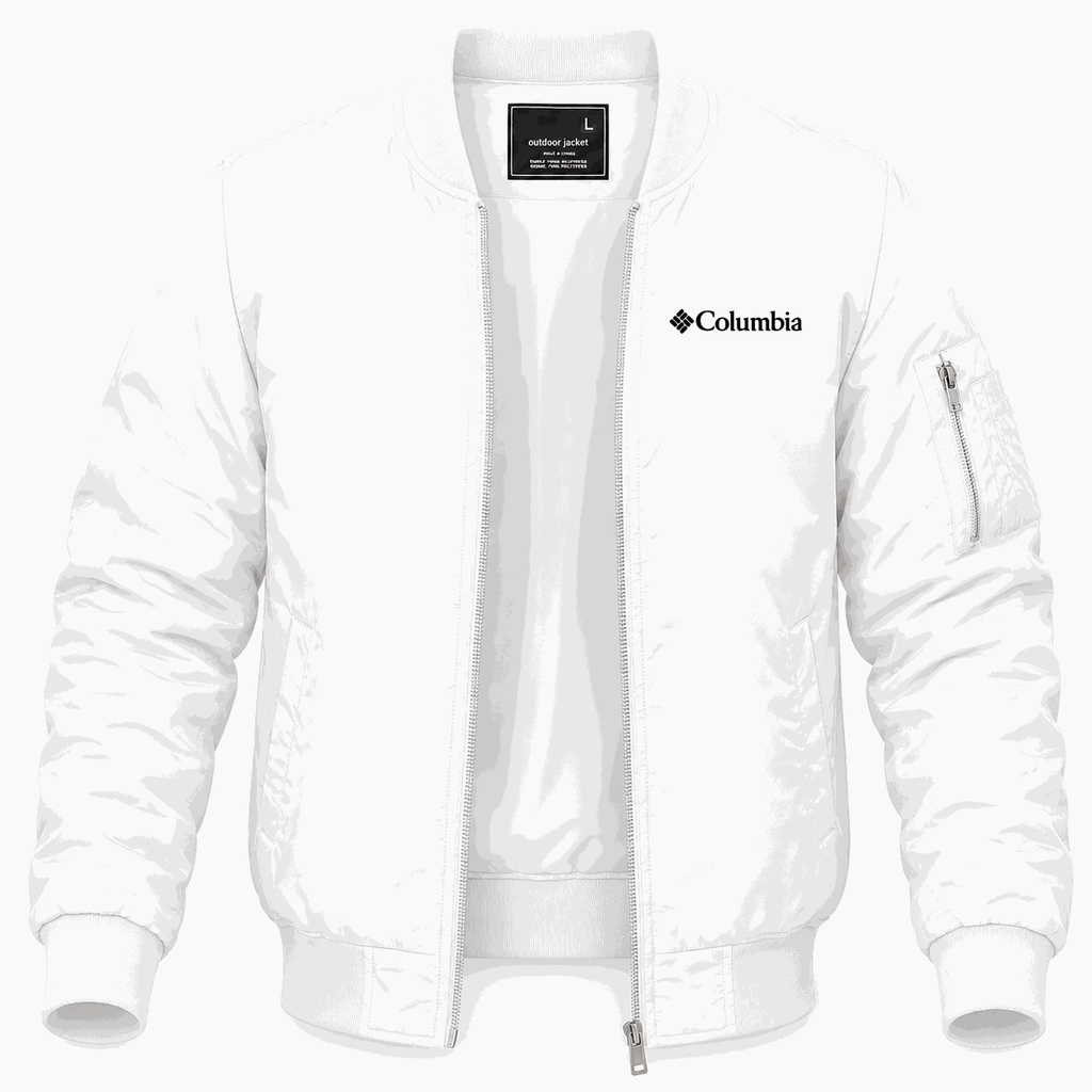Men's Columbia Lightweight Bomber Jacket - White