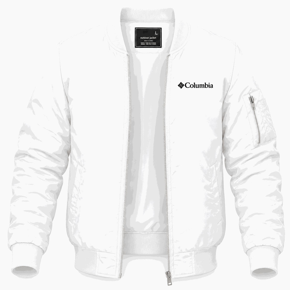 Men's Columbia Lightweight Bomber Jacket - White