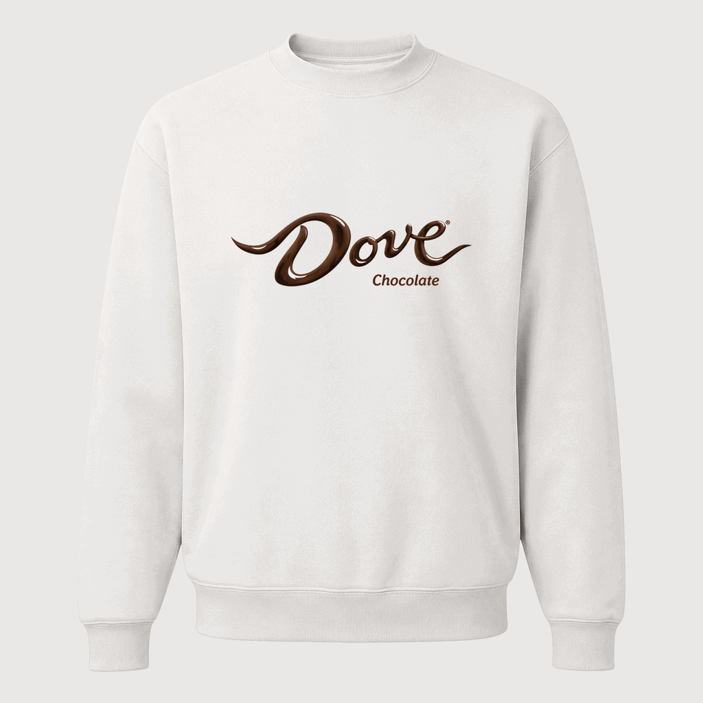 Men's Dove Chocolate Crewneck Sweatshirt - White
