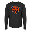 Men's Chicago Bears Long sleeves Cotton Blend T-Shirt - Black