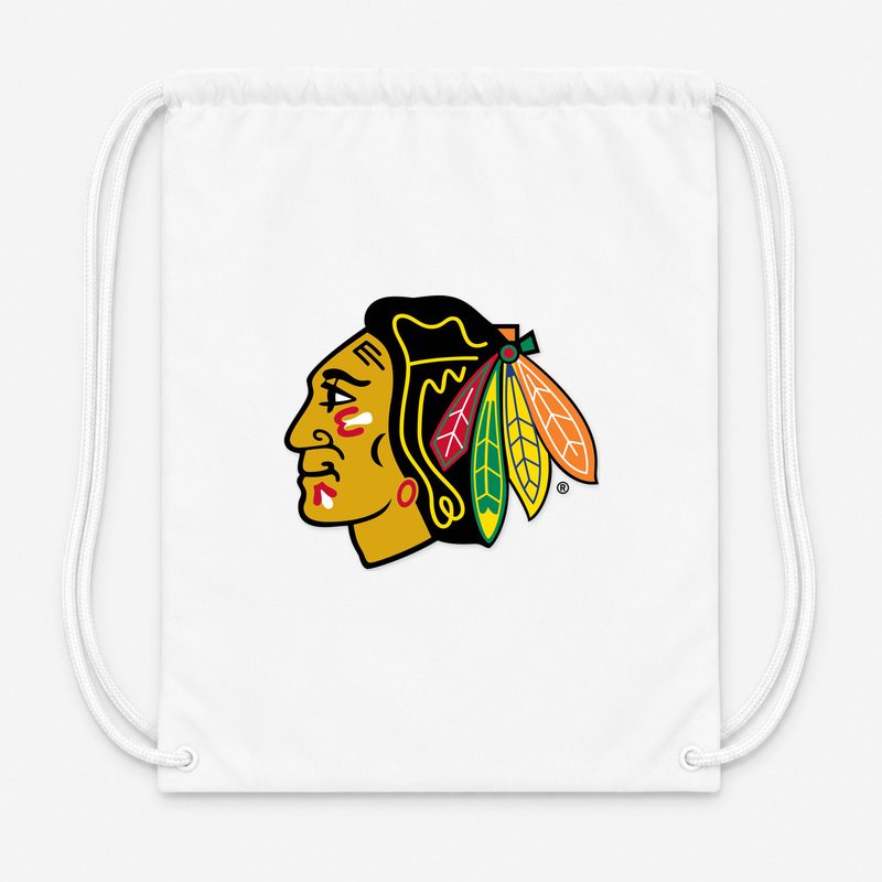 Chicago Blackhawks Drawstring Bag - White