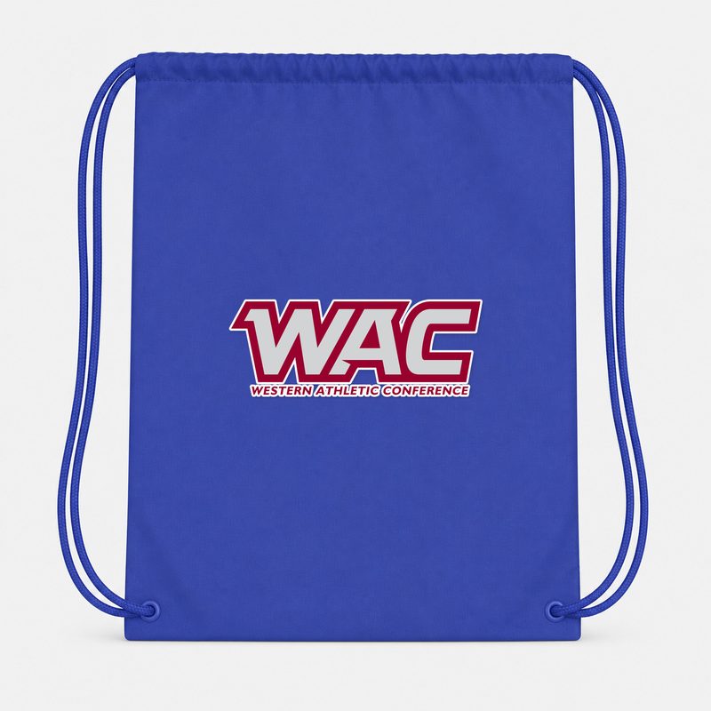 Western Athletic Conference Drawstring Bag - Blue