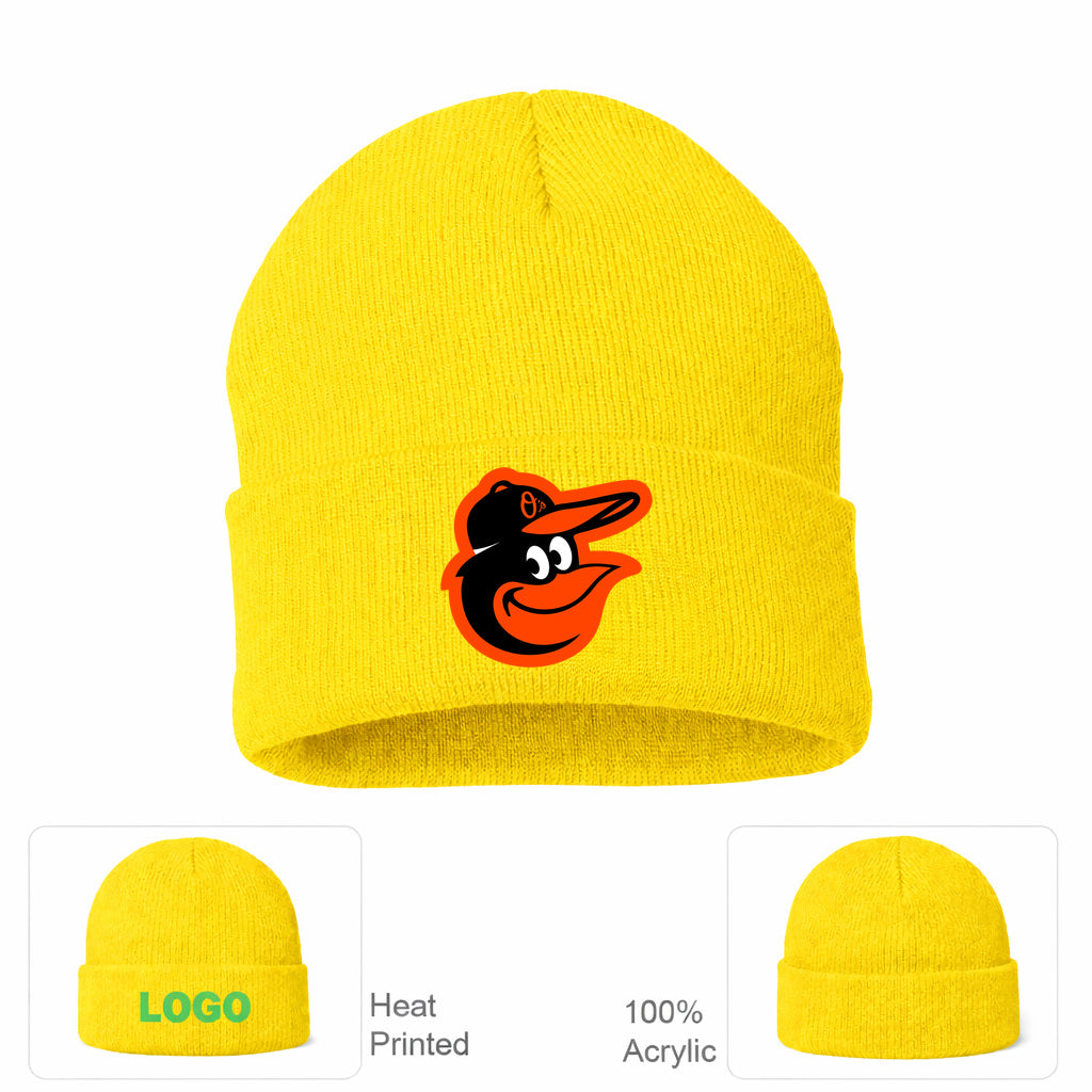 MLB Baltimore Orioles Beanie Hat - Yellow