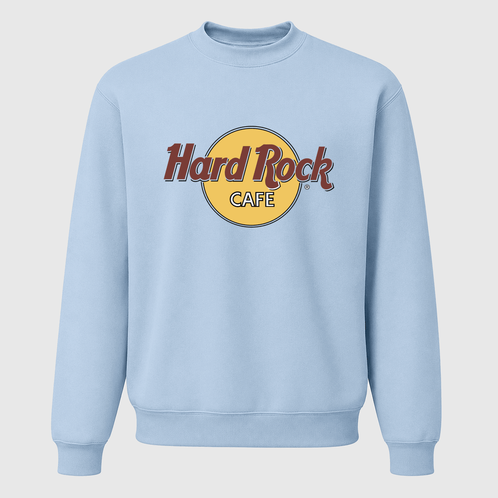 Men's Hard Rock Cafe Crewneck Sweatshirt - Sky Blue