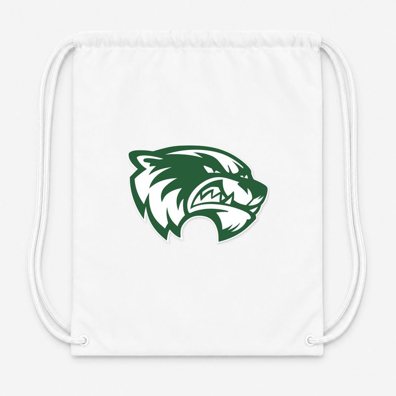 Utah Valley Wolverines Drawstring Bag - White
