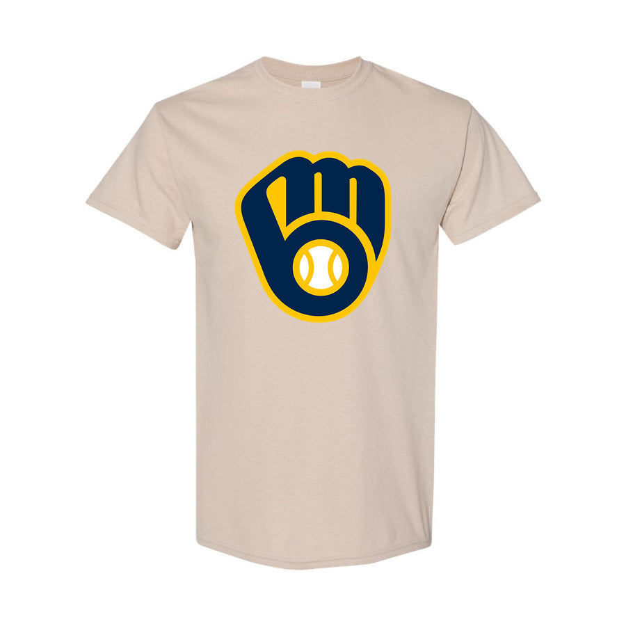 Men's Milwaukee Brewers Cotton T-Shirt - Tan