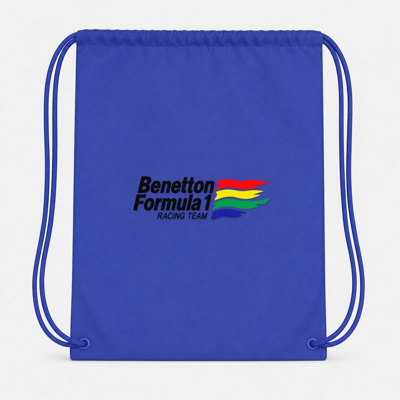 Benetton Formula 1 Racing Team Drawstring Bag - Blue