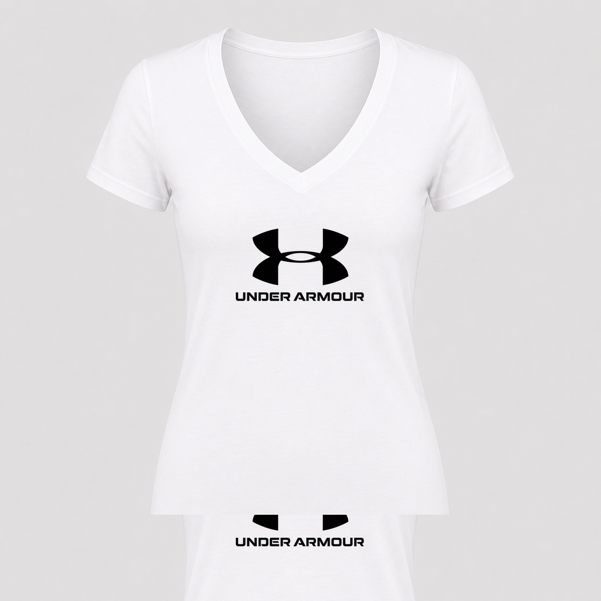 Women's Under Armour V Neck T-Shirt in white