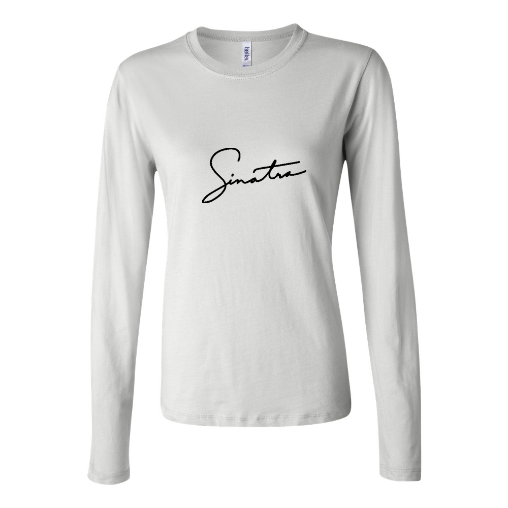 Women's Frank Sinatra Long Sleeve T-Shirt - White