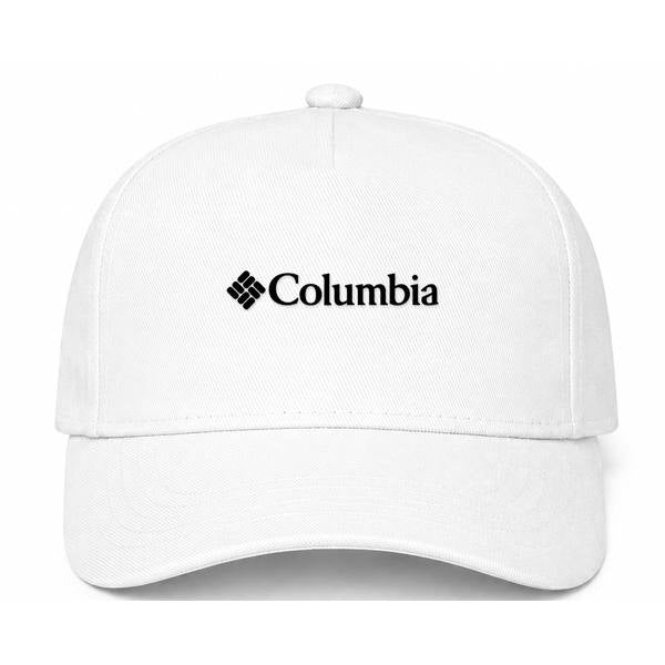 Columbia Logo White Dad Baseball Cap Hat