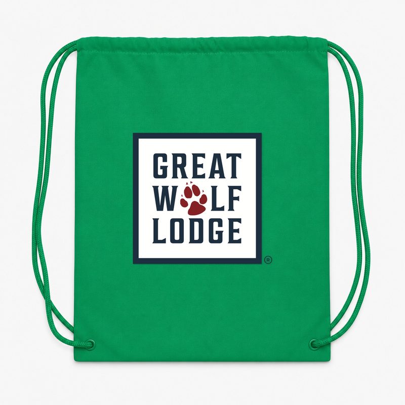Great Wolf Lodge Drawstring Bag - Green