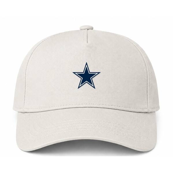 Dallas Cowboys NFL Logo Beige Dad Baseball Cap Hat