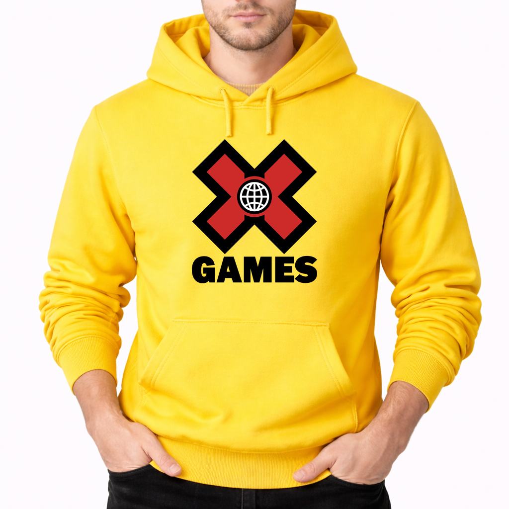 Men's X Games Pullover Hoodie - Yellow