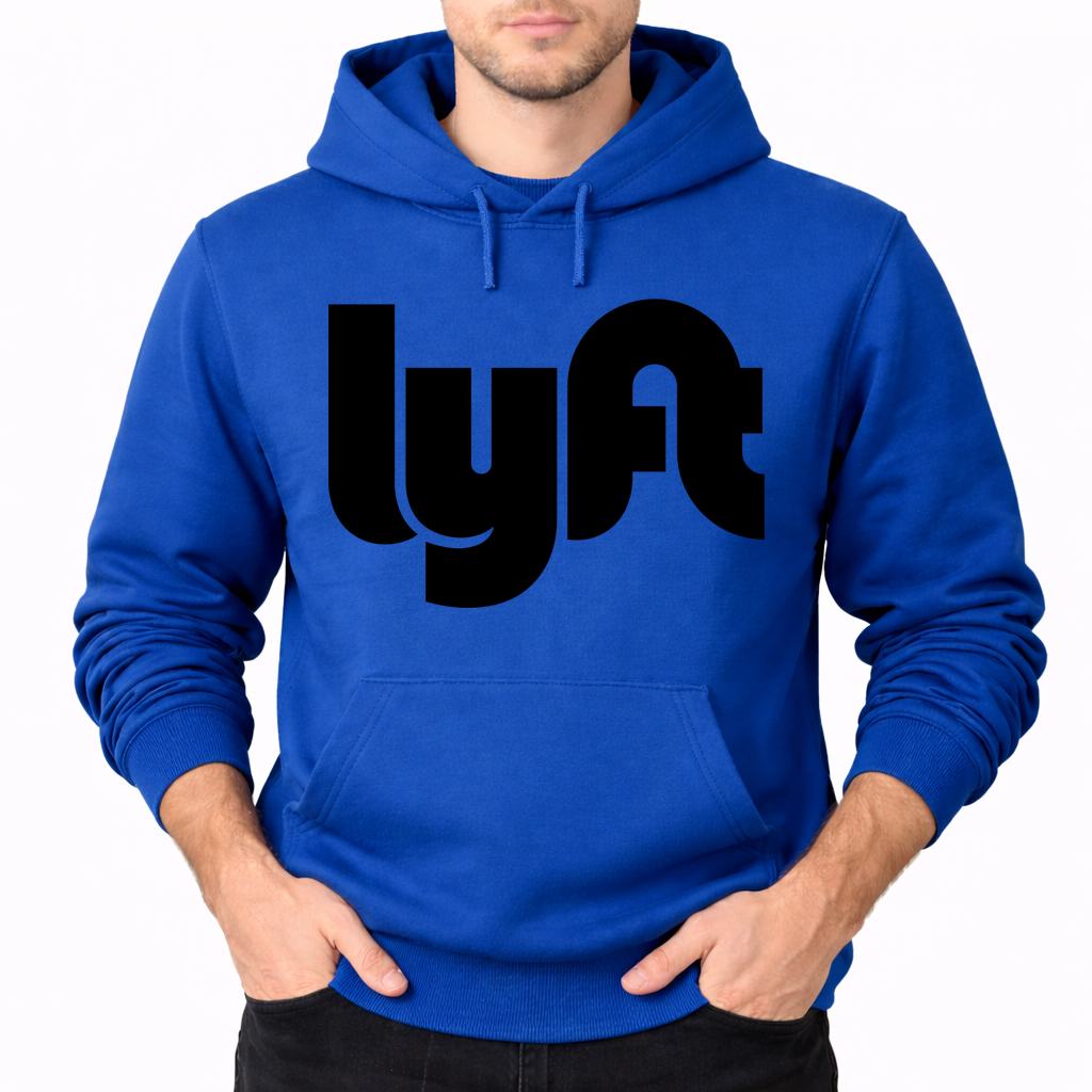 Men's Lyft Black Pullover Hoodie - Blue
