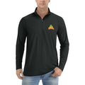 Logo TacoTime 1536x865 quarter-zip athletic shirt in Black