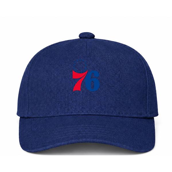 Philadelphia 76ers NBA Logo Navy Dad Baseball Cap Hat