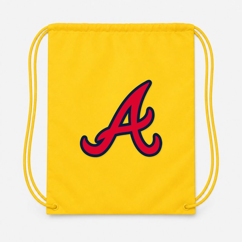 Atlanta Braves Drawstring Bag - Yellow