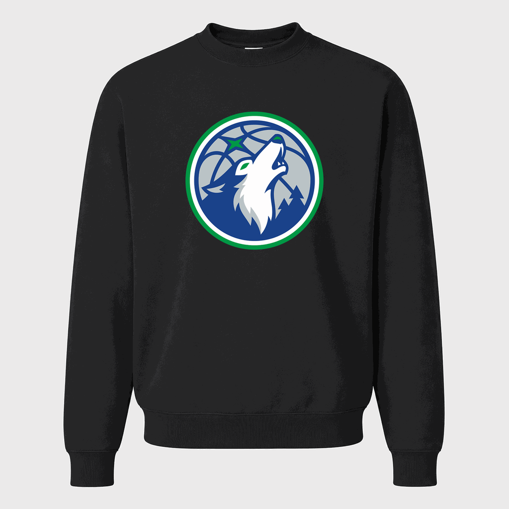 Men's Minnesota Timberwolves Crewneck Sweatshirt - Black