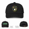 MLB Milwaukee Brewers Baseball Cap Hat - Black