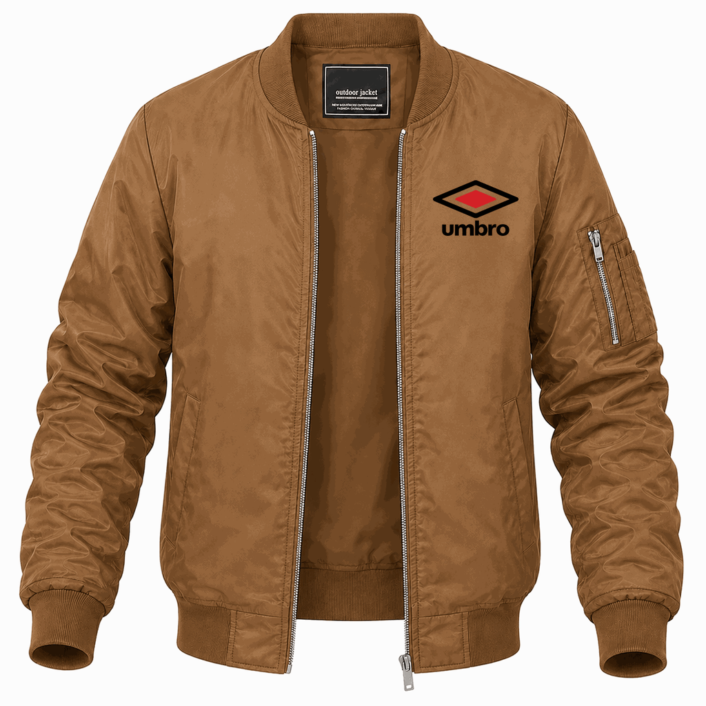 Men's Umbro Lightweight Bomber Jacket - Brown