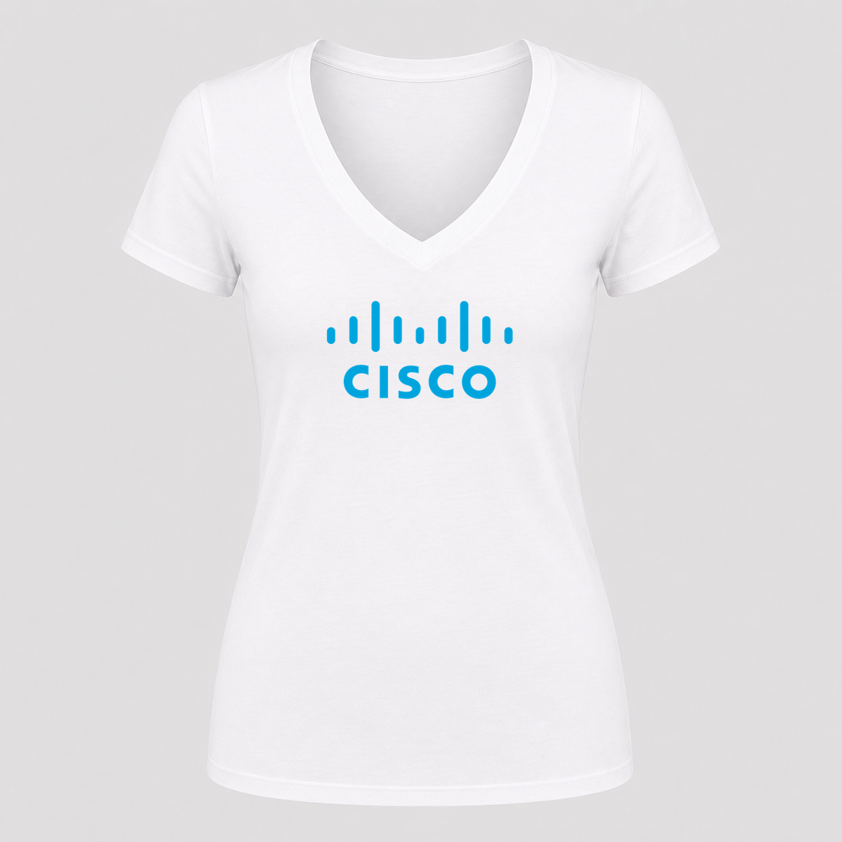 Women's Cisco V Neck T-Shirt in white