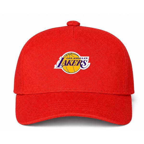 Los Angeles Lakers NBA Logo Red Dad Baseball Cap Hat