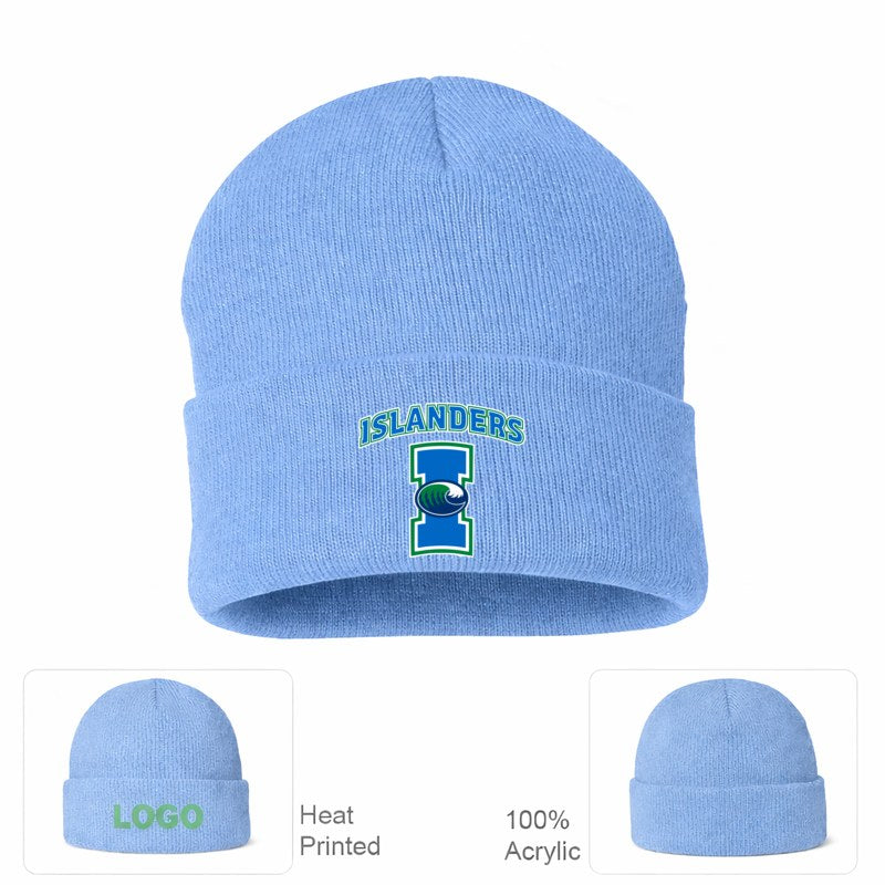 Texas AM CC Islanders Sky Blue Beanie Hat
