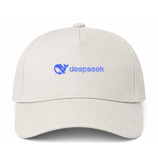 DeepSeek Logo Version 2 Beige Dad Baseball Cap Hat