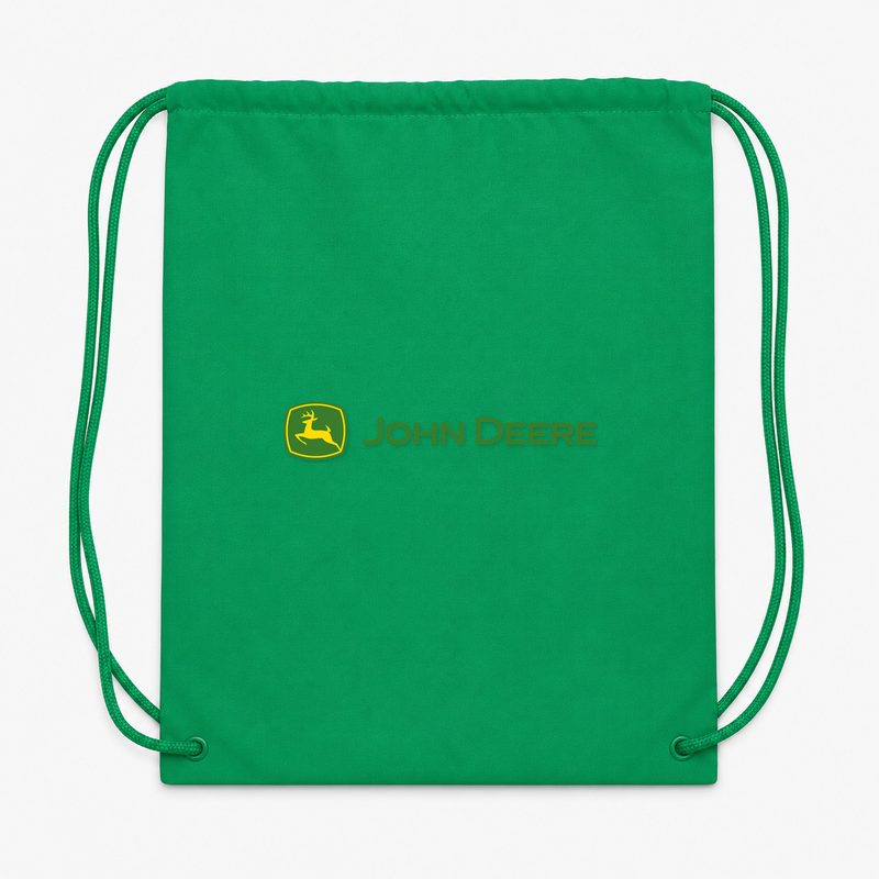John Deere Design Drawstring Bag - Green