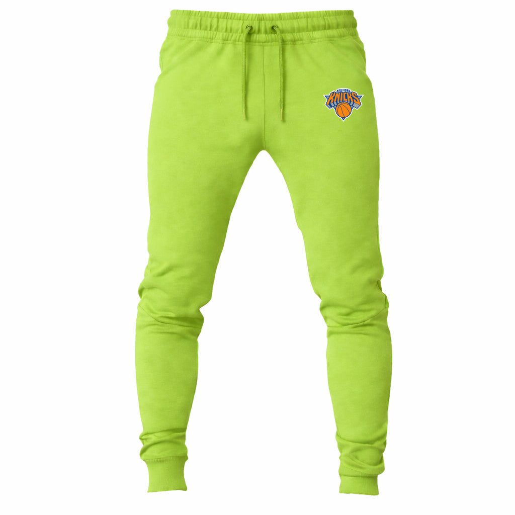 New York Knicks joggers sweatpants - Lime Green
