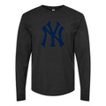 Men's New York Yankees Long sleeves Cotton Blend T-Shirt - Black