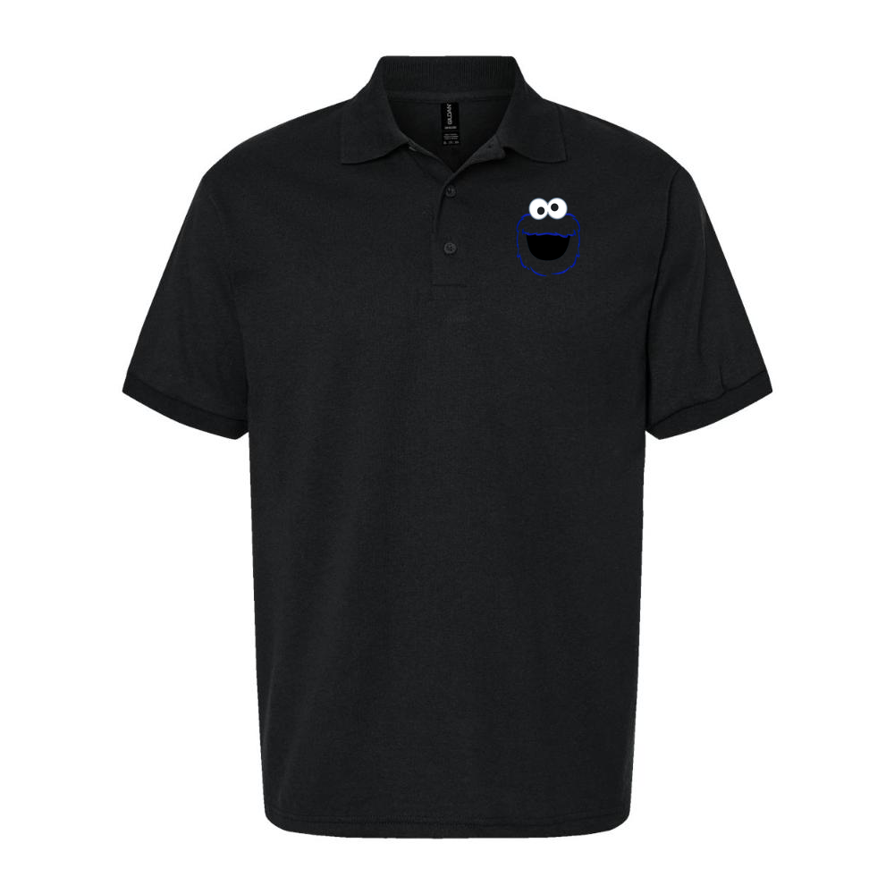 Men's Cookie Monster Dry Blend Polo - Black
