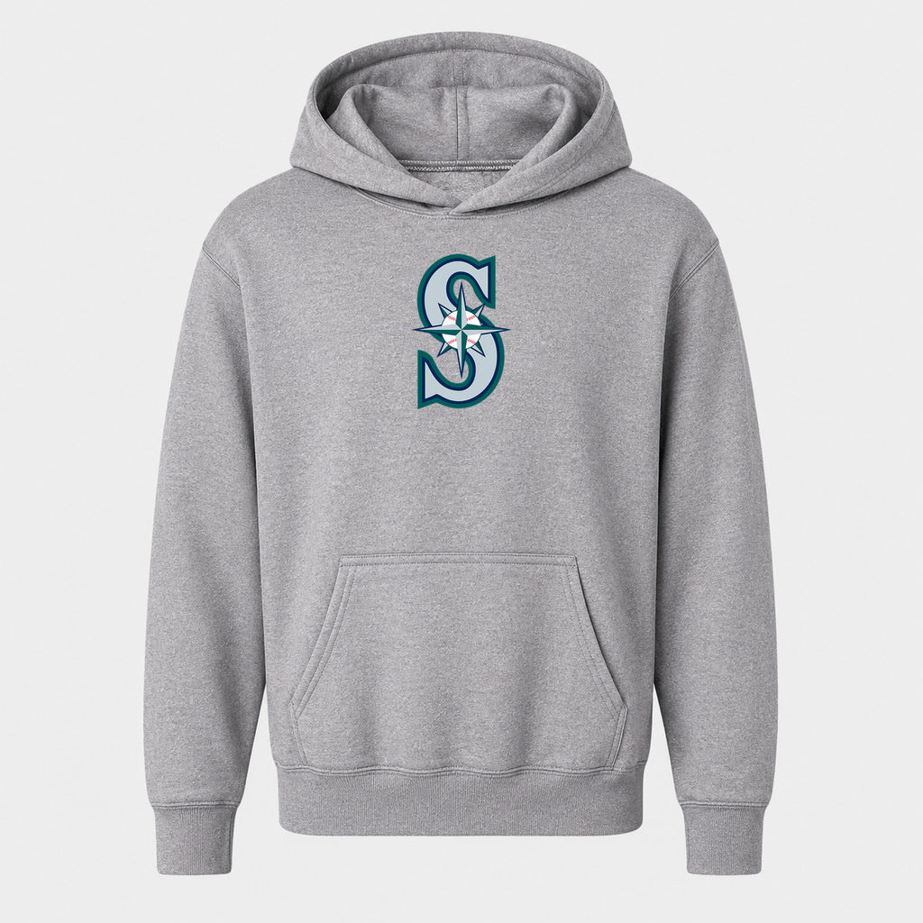 Youth Seattle Mariners Pullover Hoodie - Gray