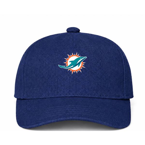 Miami Dolphins NFL Logo Navy Dad Baseball Cap Hat