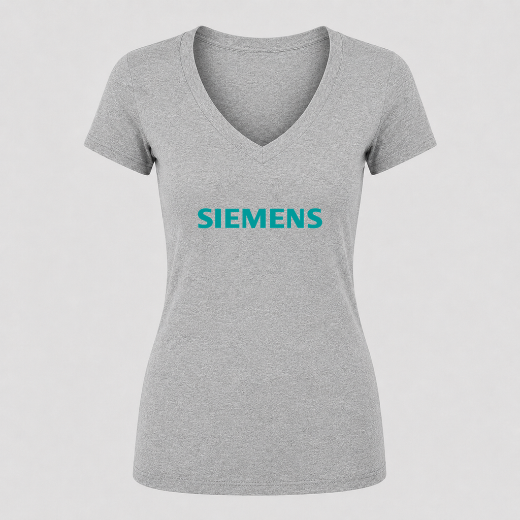 Women's Siemens V Neck T-Shirt in gray