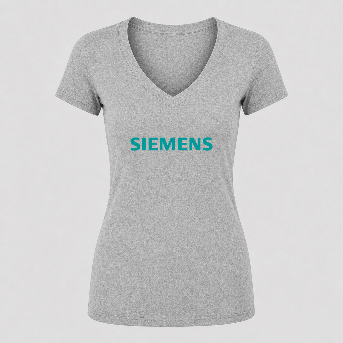 Women's Siemens V Neck T-Shirt in gray
