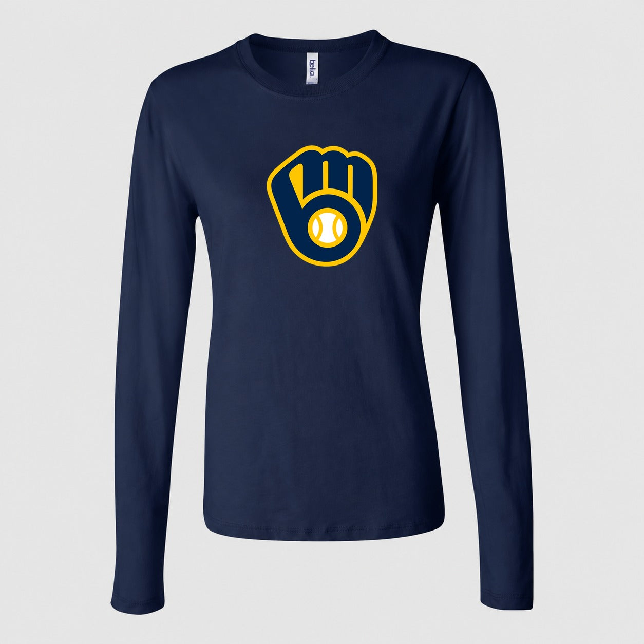 Women's Milwaukee Brewers Long Sleeve T-Shirt - Navy