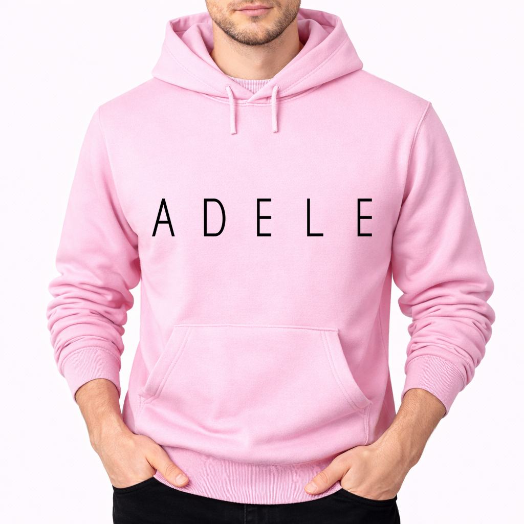 Men's Adele Pullover Hoodie - Pink
