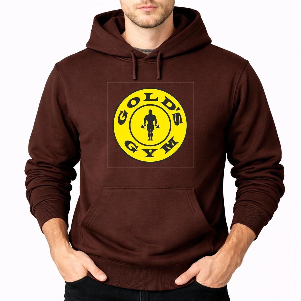 Men's Gold's Gym Pullover Hoodie - Brown