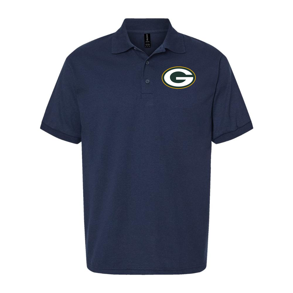 Men's Green Bay Packers Dry Blend Polo - Navy
