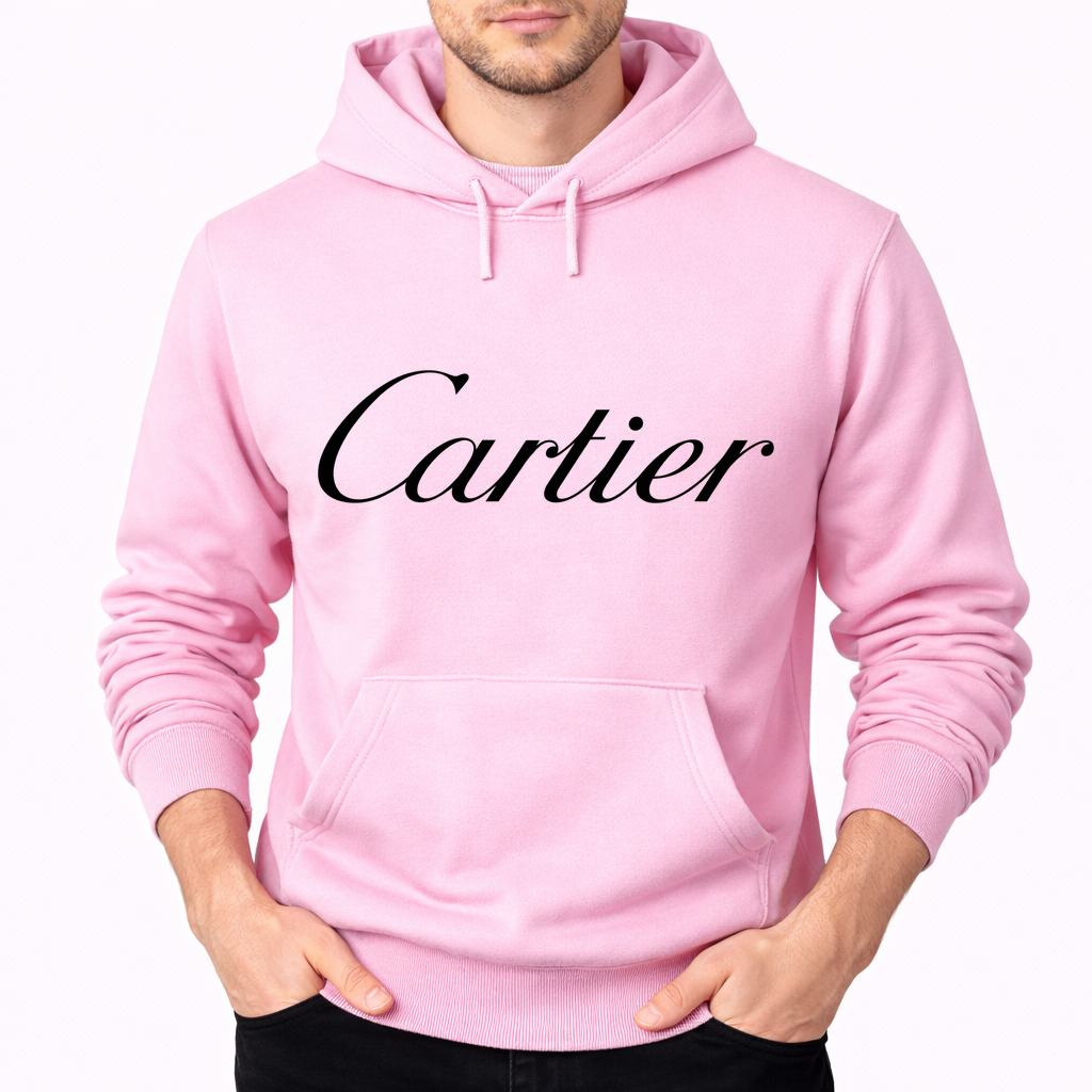Men's Cartier Pullover Hoodie - Pink