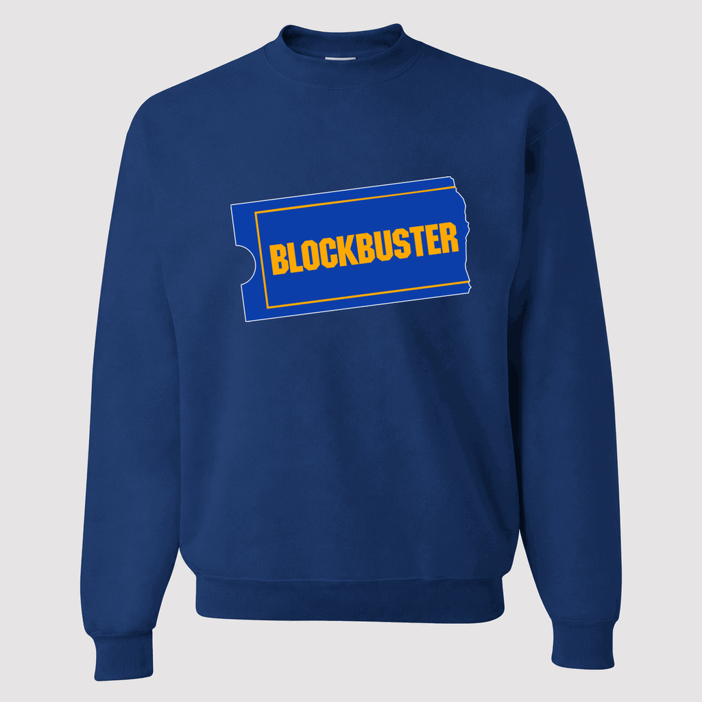 Men's Blockbuster Crewneck Sweatshirt - Blue