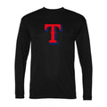 Men's Texas Rangers Polyester Long Sleeve T-Shirt - Black