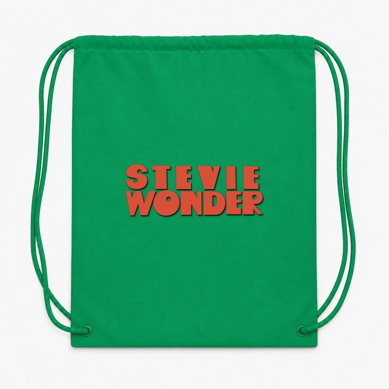 Stevie Wonder Drawstring Bag - Green