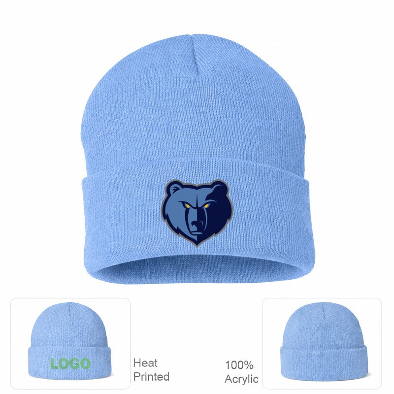 Memphis Grizzlies Sky Blue Beanie Hat