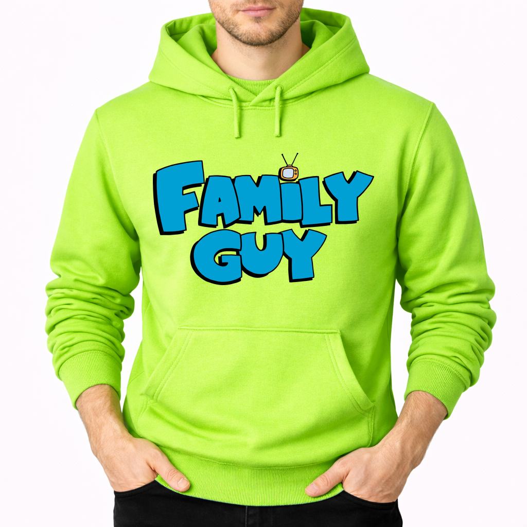 Men's Family Guy Pullover Hoodie - Lime green