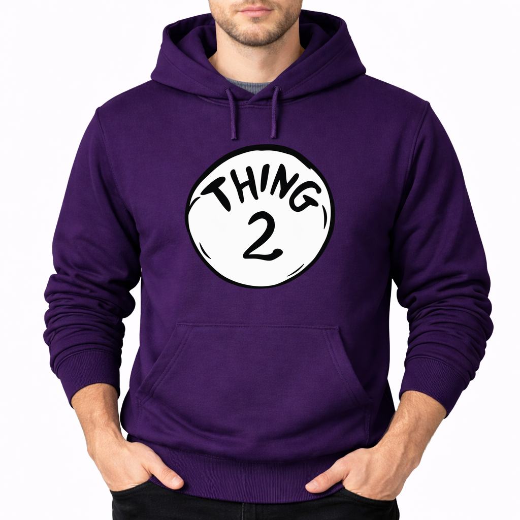 Men's Dr. Seuss Thing 2 Pullover Hoodie - Purple